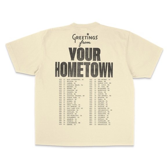 jonas brothers greetings from your hometown road tour tee 2025 2XL brand new - Picture 1 of 8
